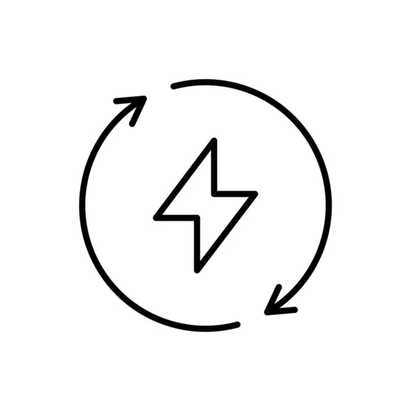 Symbolbild Für Erneuerbare Energien Essbarer Schlaganfall — Stockvektor