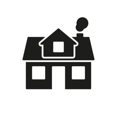 Beyaz arkaplanda ev simgesi simgesi