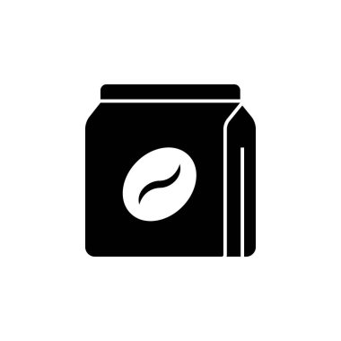 Bir poşet siyah kahve sembolü.