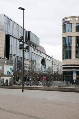 Frankfurt ana caddede, şehir Almanya 'dan