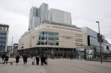 Frankfurt ana caddede, şehir Almanya 'dan