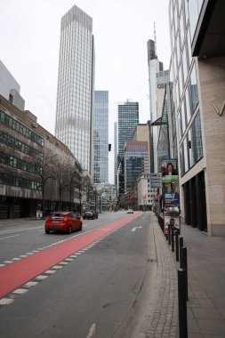 Frankfurt ana caddede, şehir Almanya 'dan