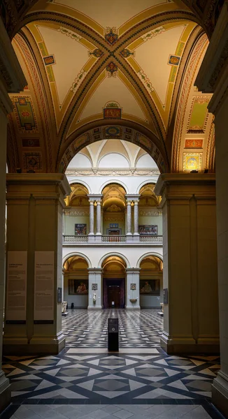 Budapeste Hungria Interior Salão Renascimento Museu Belas Artes — Fotografia de Stock