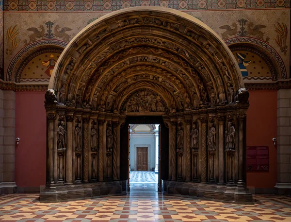 Budapest Ungern Interiör Renoverade Romerska Hall Museum Fine Arts Den — Stockfoto