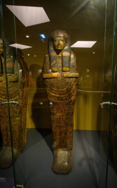 Budapeşte, Macaristan. Güzel Sanatlar Müzesi 'nin içinde. Antik Mısır Kültür Eserleri