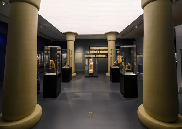 匈牙利布达佩斯 美术博物馆的内部 古埃及文化文物 — 图库照片