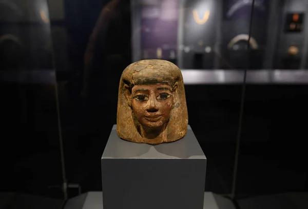 Budapešť Maďarsko Interiér Muzea Výtvarných Umění Starověké Egypt Kulturní Artefakty — Stock fotografie