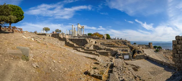 Acropolis Pergamon Ancient City Ruins Bergama Izmir Törökország — Stock Fotó