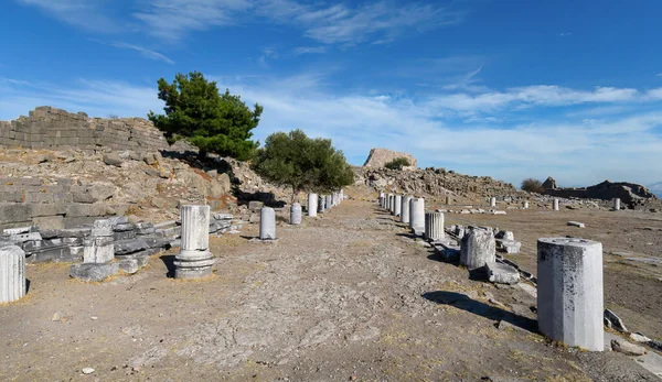 Akropol Ruin Starożytnego Miasta Pergamon Bergama Izmir Turcja — Zdjęcie stockowe