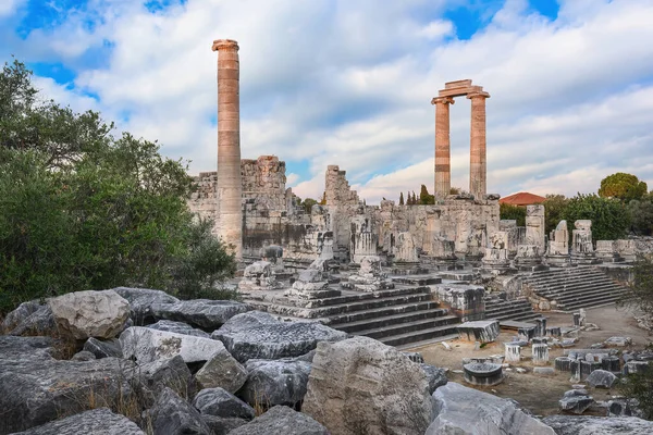 Templo Apolo Didyma Cidade Antiga Didim Turquia — Fotografia de Stock