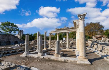 Eskihisar 'daki Stratonikeia Antik Kenti, Mugla, Türkiye. 