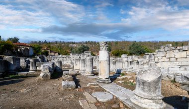 Eskihisar 'daki Stratonikeia Antik Kenti, Mugla, Türkiye. 