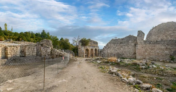 Tlos Ruiner Grave Gammel Lycian Nær Byen Seydikemer Mugla Tyrkiet - Stock-foto