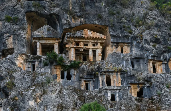 Felsengräber Der Antiken Stadt Pinara Lykien Antalya Türkei — Stockfoto