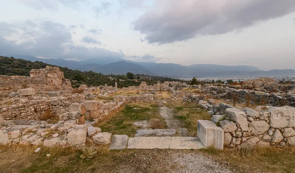Xanthos Ancient City Gravmonument Ruinerne Den Gamle Xanthos Letoon Kas - Stock-foto