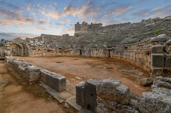 Xanthos Ancient City Gravmonument Ruinerne Den Gamle Xanthos Letoon Kas - Stock-foto