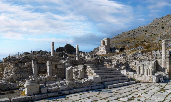 Sagalassos Antigua Ciudad Cerca Burdur Turquía Ruinas Del Ágora Superior —  Fotos de Stock