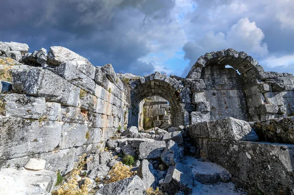 Sagalassos Ancient City Burdur Turkey Ruins Upper Agora Roman City — Stock Photo, Image