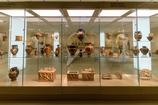 Budapest Hungary Interior Museum Fine Arts Ancient Greek Roman Culture — Stock Photo, Image