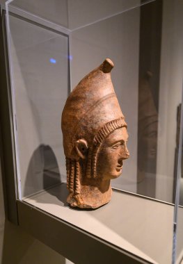 Budapeşte, Macaristan. Güzel Sanatlar Müzesi 'nin içinde. Antik Yunan ve Roma Kültür Eserleri