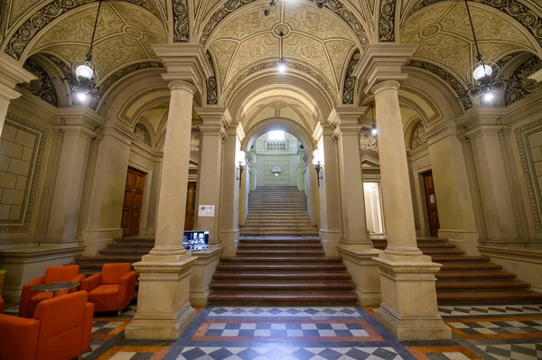 Budapest Ungheria Interno Della Biblioteca Universitaria Centrale Elte Eotvos Lorand — Foto Stock