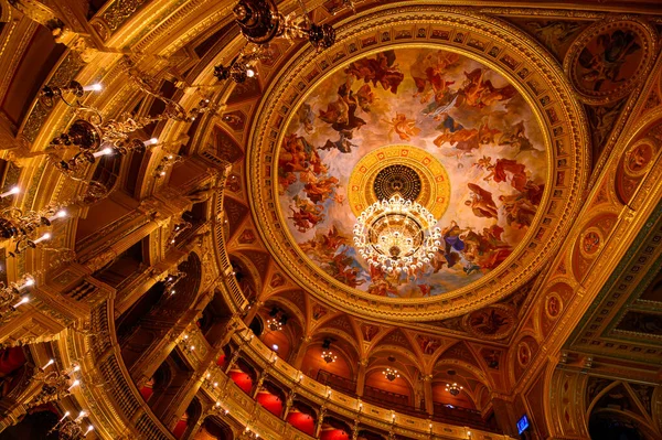 Budapest Hungary Interior Hungarian Royal State Opera House Considered One — Stock Photo, Image