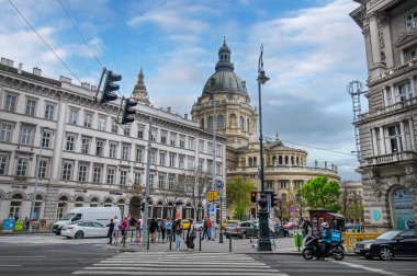 Budapeşte, Macaristan. Aziz Stephen Bazilikası, Macaristan 'ın ilk kralı Stephen' ın anısına Roma katolik katedrali