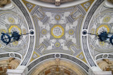 Budapeşte, Macaristan. Macar Kraliyet Opera Evi, mimarın başyapıtlarından biri olarak kabul edilir ve Avrupa 'nın en güzellerinden biridir..