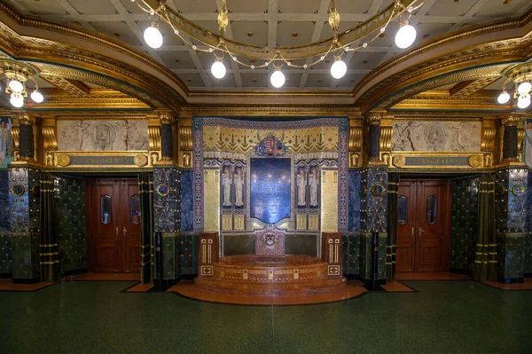 Budapest Hungary Interior Franz Liszt Academy Music Concert Hall Music — Stock Photo, Image
