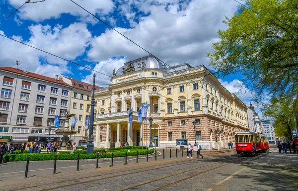 Bratislava Slovakia Slovak National Theatre Neo Renaissance Building Hviezdoslavovo Namestie — Stock Photo, Image