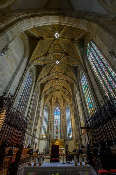 Bratislava Slovakia Interior Martin Cathedral 13Th Century Gothic Romanesque Catholic — Stock Photo, Image
