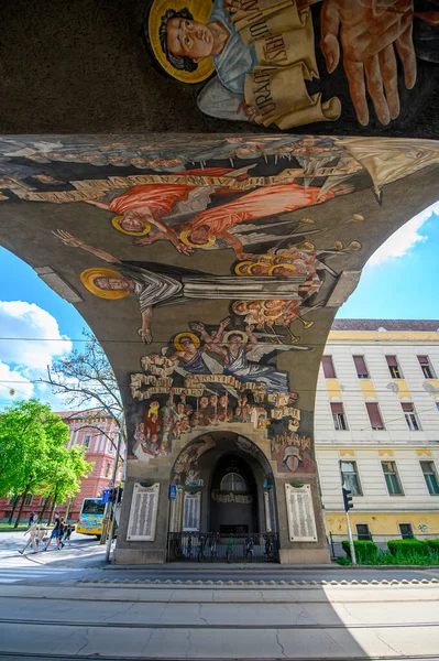 Szeged Ungarn Historisk Porta Heroum Eller Helteporten – stockfoto