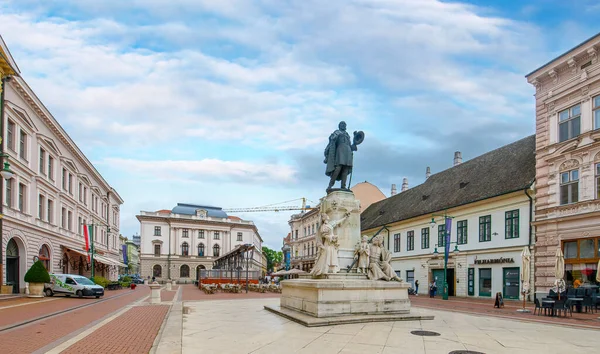Szeged, Hungary. Statue of Lajos Kossuth at Klauzal Square
