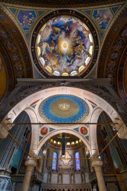 Szeged, Hungary. Interior of The Votive Church and Cathedral of Our Lady of Hungary