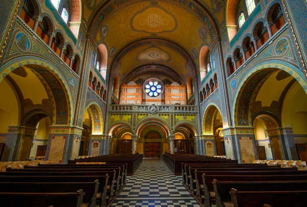 Szeged Hungary Interior Votive Church Cathedral Our Lady Hungary — Stock Photo, Image