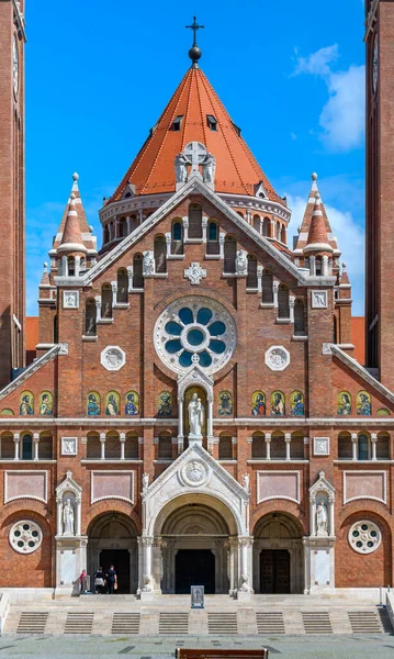 Votive Kerk Kathedraal Van Onze Lieve Vrouw Van Hongarije Szeged — Stockfoto