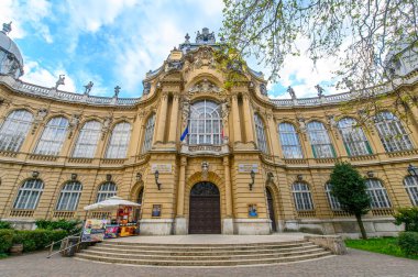 Vajdahunyad castle varosliget park, Budapeşte, Macaristan