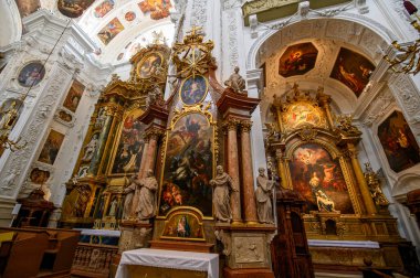 Viyana, Avusturya. Dominik Kilisesi 'nin içinde. St. Maria Rotunda Kilisesi olarak da bilinir, 1631-1634 yılları arasında erken Barok tarzında inşa edilmiştir..