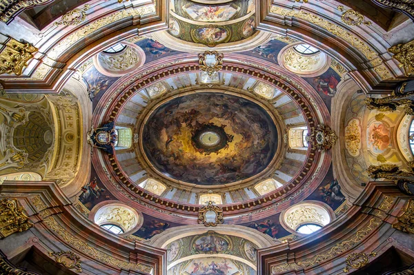 Viena Áustria Interior Peterskirche Igreja São Pedro Igreja Paroquial Barroca — Fotografia de Stock