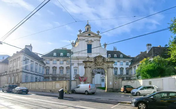 Wiedeń Austria Kościół Salezjański Lub Salezjański Innenkirche Kościół Nawiedzenia Najświętszej — Zdjęcie stockowe