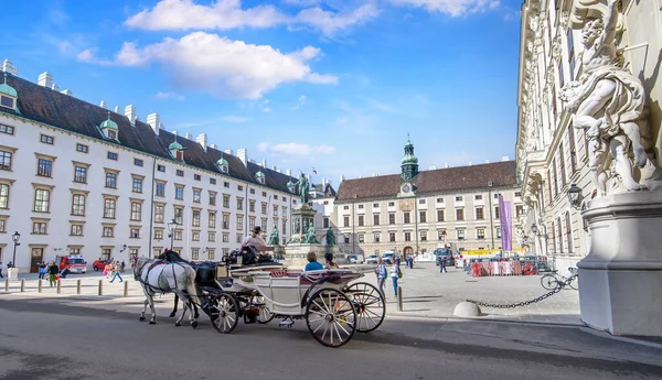Viena Áustria Monumento Imperador Franz Áustria Innerer Burghof Palácio Imperial — Fotografia de Stock
