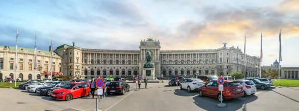 Viena Áustria Neue Burg Museum Parte Complexa Palácio Imperial Hofburg — Fotografia de Stock