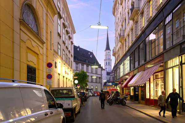 Vienna Itävalta Pyhän Mikaelin Kirkko Tai Michaelskirche — kuvapankkivalokuva