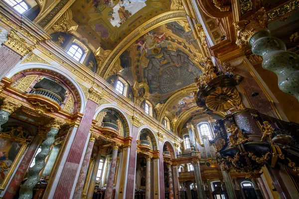 Viena Austria Iglesia Jesuita Jesuitenkirche Interior También Conocida Como Iglesia — Foto de Stock
