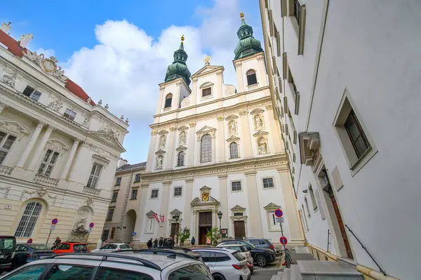 Viena Austria Iglesia Jesuita Jesuitenkirche También Conocida Como Iglesia Universitaria —  Fotos de Stock