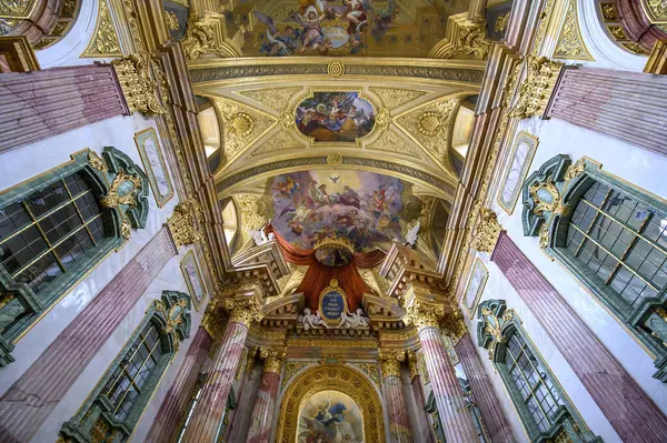 Bécs Ausztria Jezsuita Templom Jesuitenkirche Belső Tere Más Néven Egyetemi Jogdíjmentes Stock Képek