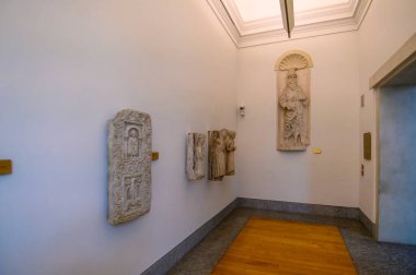 Milan, İtalya. Biblioteca ve Pinacoteca Ambrosiana ya da Ambrosian Kütüphane ve Sanat Galerisi