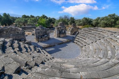 Aydn ilinin Sultanhisar ilçesine bağlı Nysa Antik Kenti. Antik Lydia 'da Maeander' da Nysa. Bouleuterion (belediye senatosu) veya Odeon 