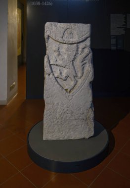 Brescia, İtalya. Santa Giulia Müzesi, Unesco Dünya Mirası. Roma döneminden kalma eserler, heykeller ve heykeller.. 