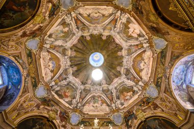 Brescia, İtalya. Santa Maria della Carita Kilisesi - Loreto leydimizin ya da Santa Maria della Carita 'nın mabedi - Santuario della Madonna di Loreto.